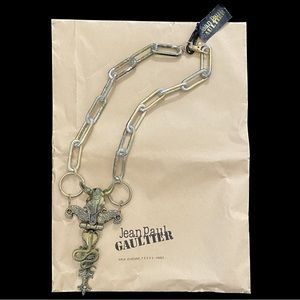 1/1 Jean Paul Gaultier Snake And Buffalo Hinged Chain Pendant